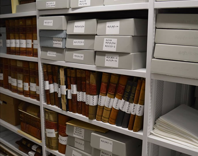 After cataloguing (image courtesy of University of Stirling)